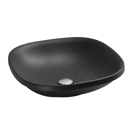 Meilleur Prix Lavabo céramique Wild 45x45x10 cm Blackmat - Ondyna WWL450913