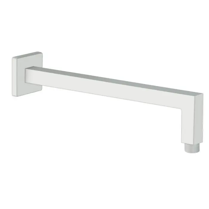 Nouvelle Collection Bras de douche encastré carré 35 cm Whitemat – Cristina Ondyna