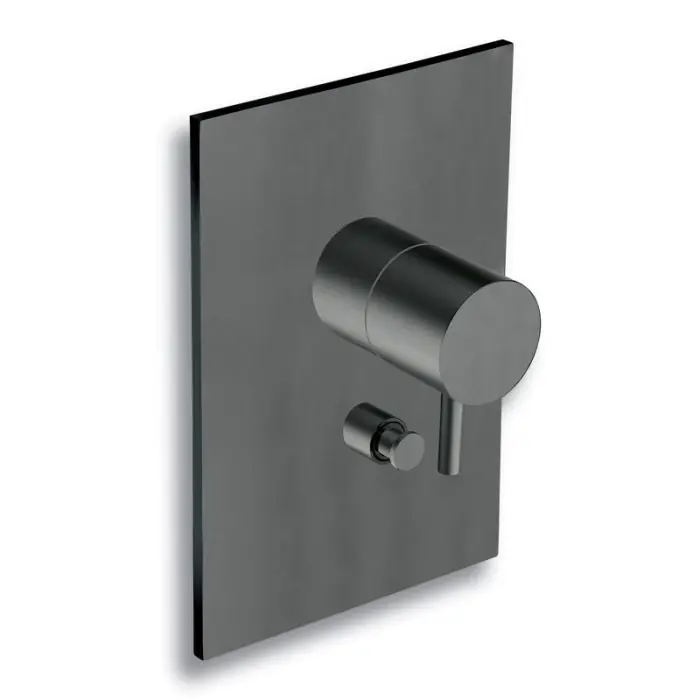Produit De Marque Façade mitigeur douche TRIVERDE Blackmat (2 sorties) – Cristina Ondyna TV68913