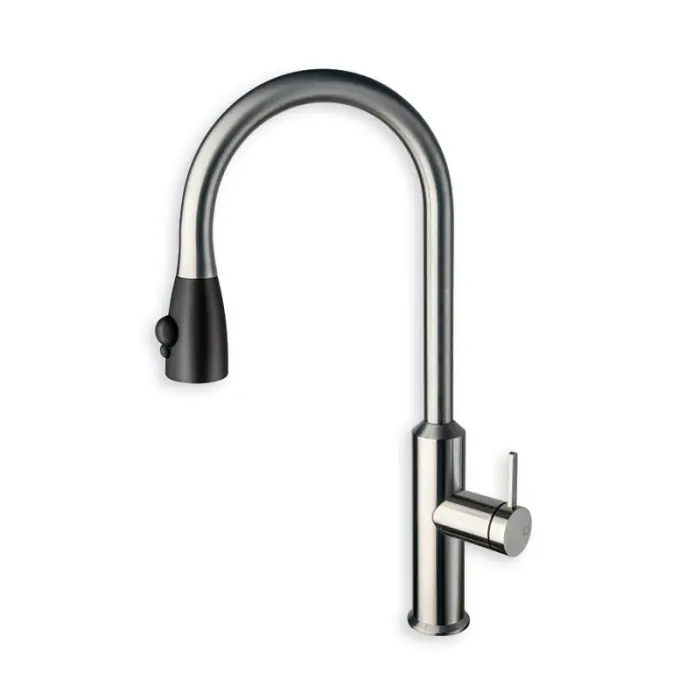 Livraison Express Robinet mitigeur cuisine avec douchette ALTO 100% inox - Cristina Ondyna KX53028