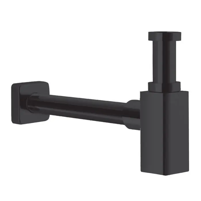 Top Vente Siphon lavabo laiton design blackmat – Hauteur réglable – G1&Prime;1/4 (33/42) – Cristina Ondyna