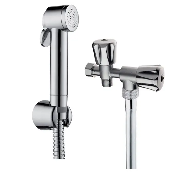 Pack douchette WC en abs avec raccordement réservoir Chromé - Cristina Ondyna WC90251 Nouveauté