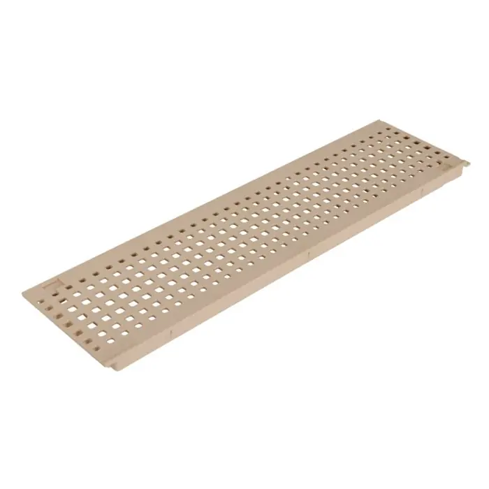Grille piscine pvc 130 x 500 mm - pour caniveau Connecto - sable - Nicoll Top Vente