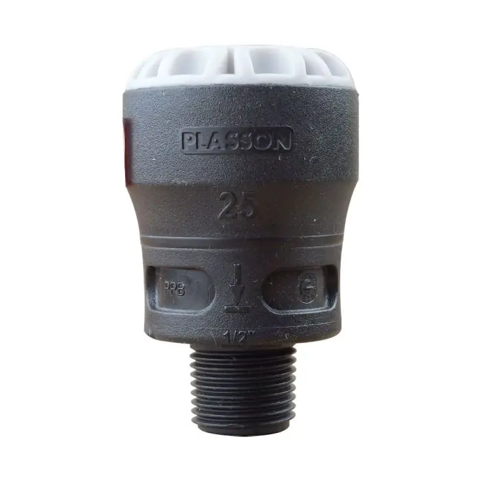 Raccord droit encliquetable PE Ø25 - mâle 1/2" - Série 1 - Plasson Certifié