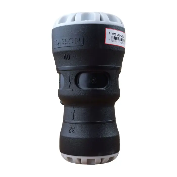 Offre Du Jour Manchon réduit encliquetable Ø40x32 tube PE - Série 1 - Plasson