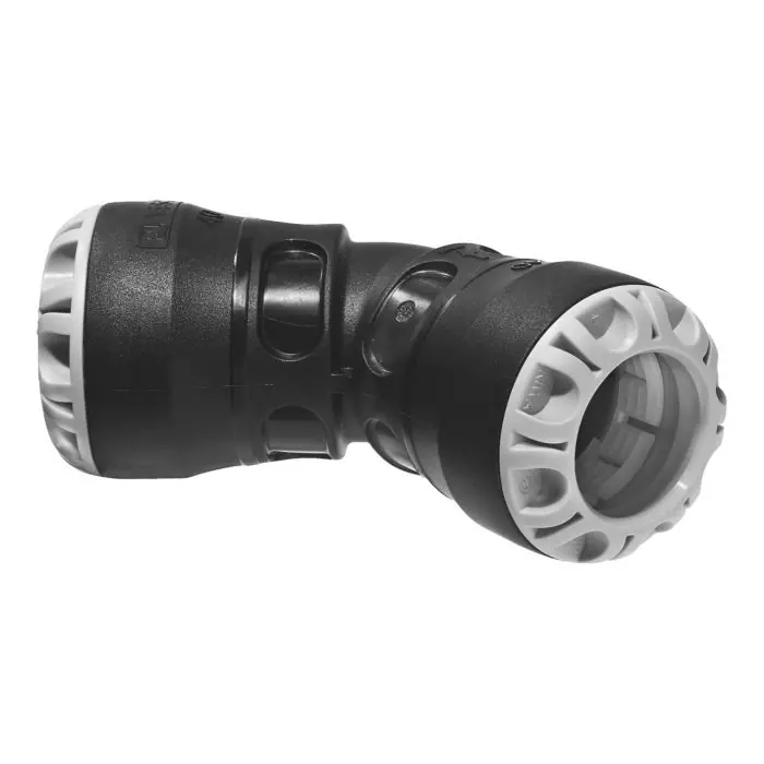 Coude 45° encliquetable Ø50 tube PEHD - Série 1 - Plasson Achat Immédiat