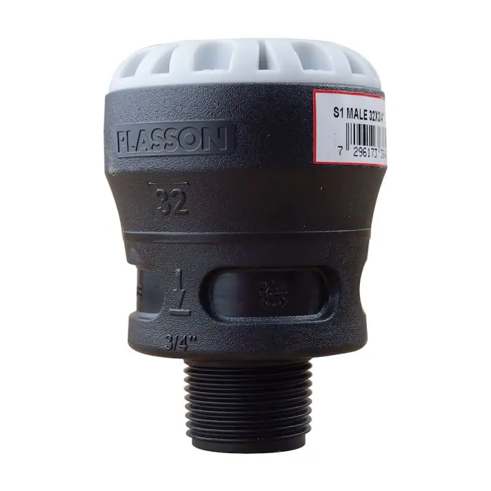 Jusqu'à Épuisement Des Stocks Raccord droit encliquetable PE Ø32 - mâle 3/4" - Série 1 - Plasson