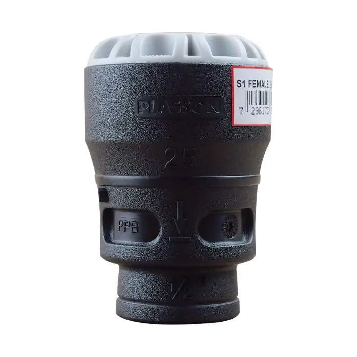 Raccord droit encliquetable PE Ø25 - femelle 1/2" (15/21) - Série 1 - Plasson Meilleur Choix