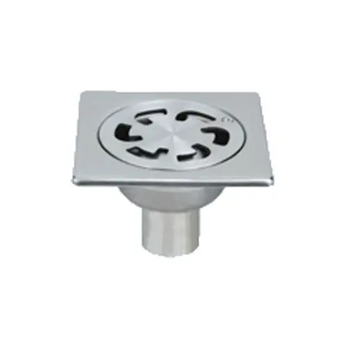 Siphon de sol inox Solusec 100×100 mm – sortie verticale Ø40 Achat Immédiat