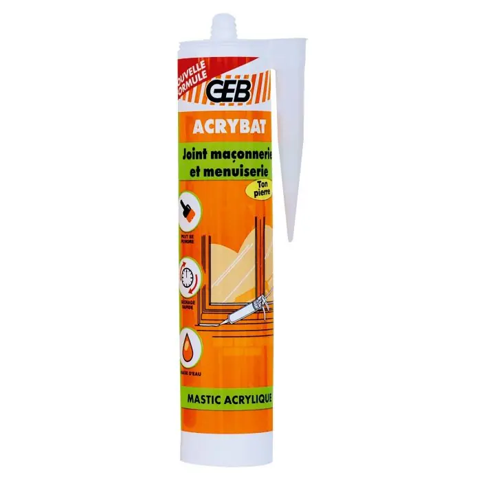 Cartouche mastic étanchéité ACRYBAT 310 ml - ton pierre Top Vente