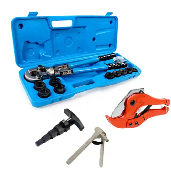 Pince à sertir PER & Multicouche H et TH + calibreur, coupe tube et emboiture Soldes