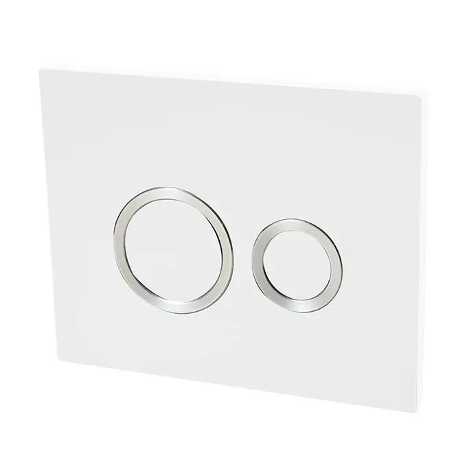 Plaque de commande HOOPS blanc – Commande double chasse – Wirquin PRO 55721304 Bon Marché