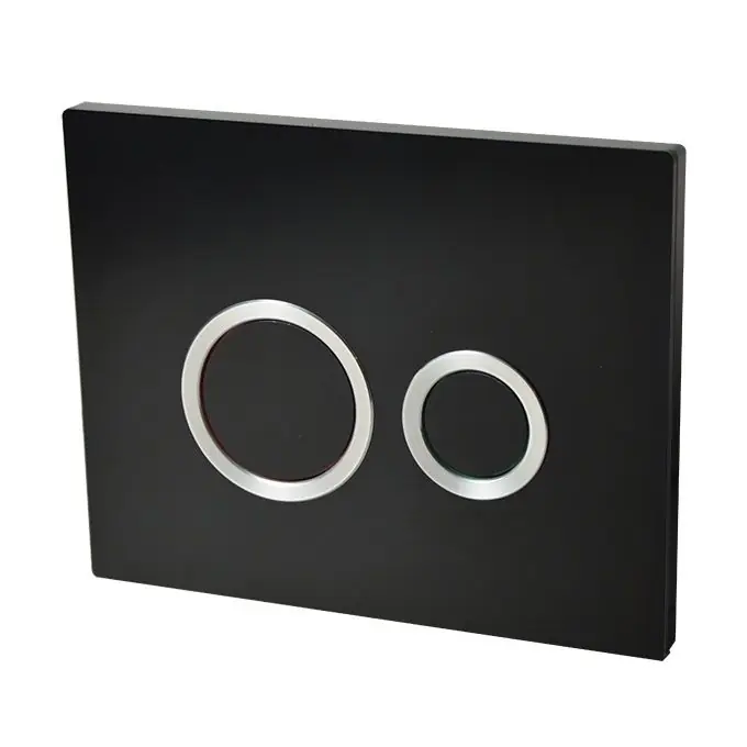 Plaque de commande HOOPS noire – Commande double chasse – Wirquin Pro 55721306 Jusqu&rsquo;à Épuisement Des Stocks
