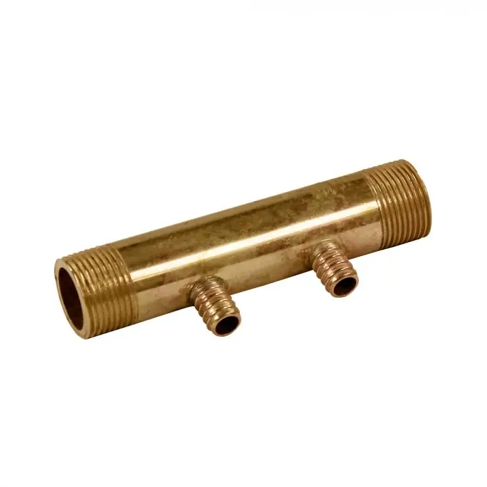Dernier Modèle Collecteur 3/4" (20/27) Mâle - 2 départs pour tube PER Ø12 - entraxe 40mm
