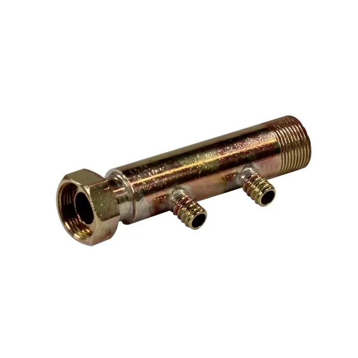 Collecteur 3/4" (20/27) Mâle + écrou tournant - 2 départs pour tube PER Ø12 - entraxe 40mm Populaire