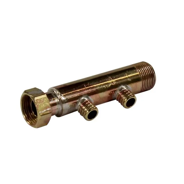 Collecteur 3/4" (20/27) Mâle + écrou tournant - 2 départs pour tube PER Ø16 - entraxe 40mm Livraison Express