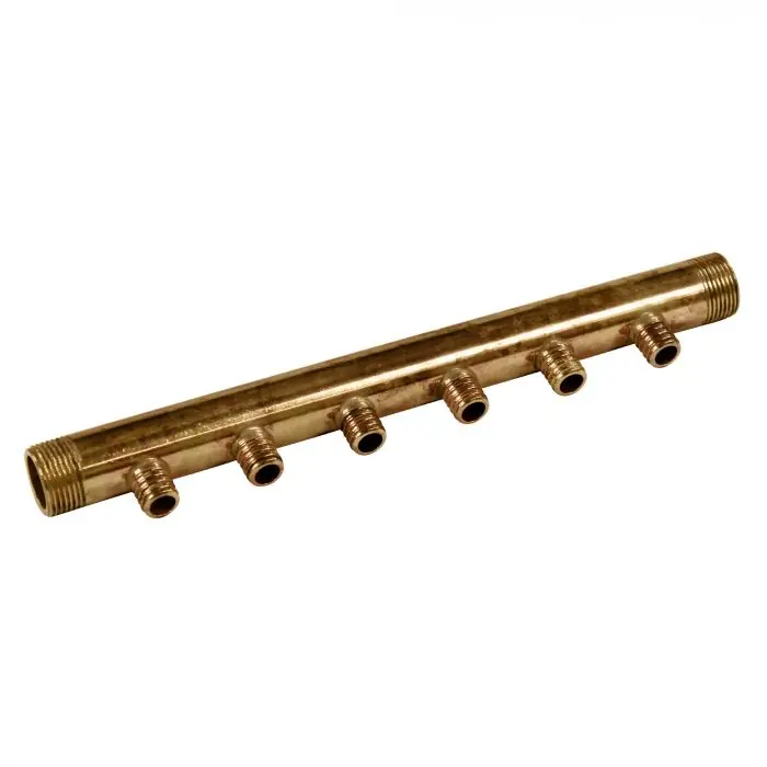 Achat Immédiat Collecteur 3/4" (20/27) Mâle - 6 départs pour tube PER Ø16 - entraxe 40mm