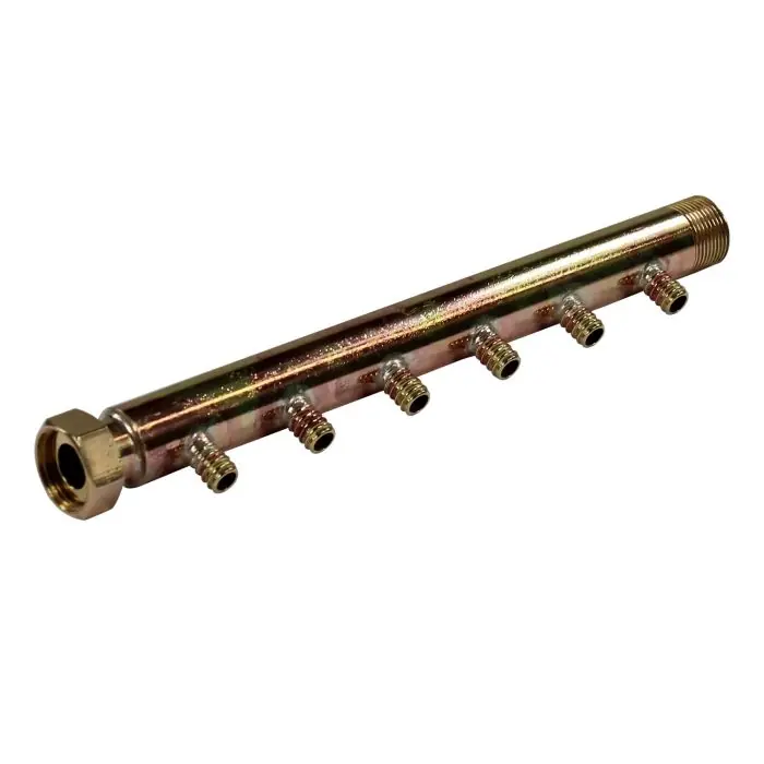 Collecteur 3/4" (20/27) Mâle + écrou tournant - 6 départs pour tube PER Ø12 - entraxe 40mm Meilleur Prix
