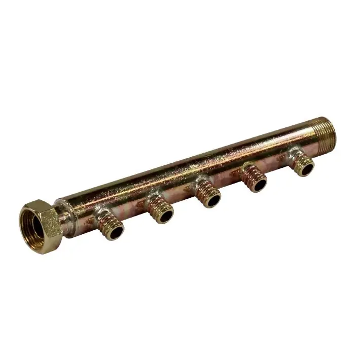 Collecteur 3/4" (20/27) Mâle + écrou tournant - 5 départs pour tube PER Ø16 - entraxe 40mm Expédié Aujourd'hui