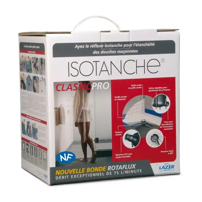 Isotanche Classic Pro grille carrée sortie horizontale Ø50mm Prix Réduit