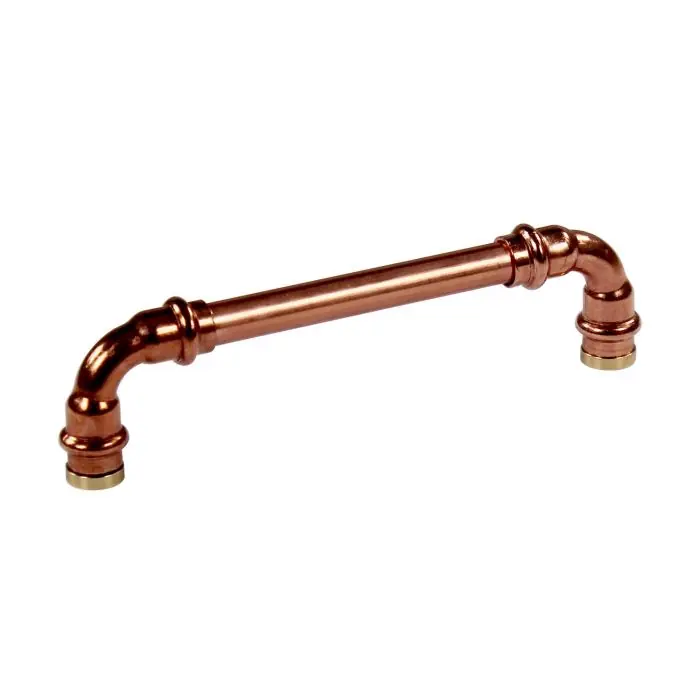 Prix Promo Poignée de meuble cuivre "Vintage-Rétro" - Entraxe 330 mm - Ø12 mm - Arcanaute