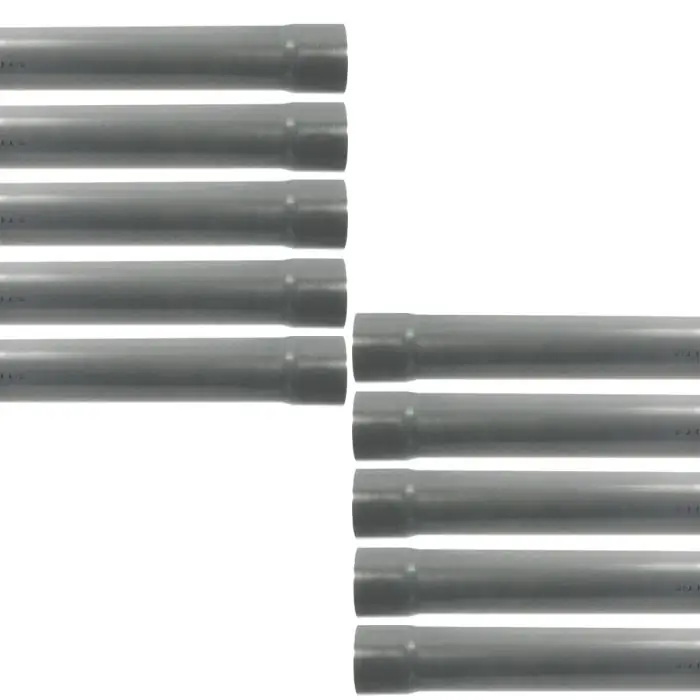 10 Tubes PVC évacuation NF-Me prémanchonné – diamètre 100 mm – 4 mètres – ép. 3,0 mm – Arcanaute Prix Choc