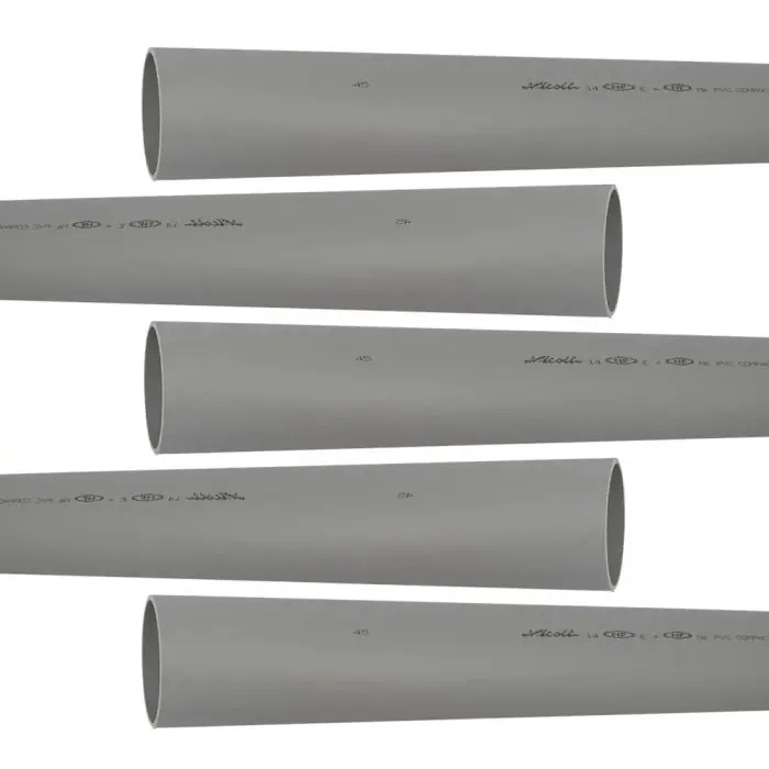 5 tubes PVC compact NF-Me – diamètre 75 mm – 4 mètres – ép. 3.0 mm – Nicoll Nouvel Arrivage