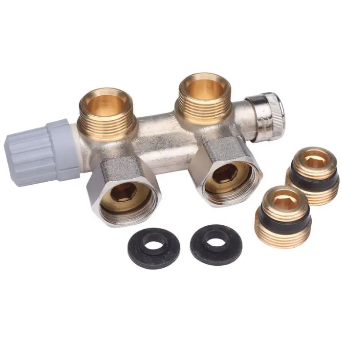 Commande En Gros Corps équerre VHS pour sèche-serviette en Femelle 1/2&Prime; (15/21) – Raccordement Mâle 3/4&Prime; (20/27) – Danfoss