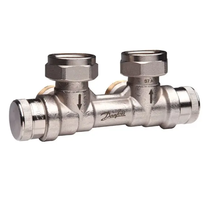 Pas Cher Répartiteur auto-équilibrant RLV-KDV pour radiateur Femelle 3/4&Prime; 20/27) mural entrée droite – raccordement Mâle 3/4&Prime; (20/27) – Danfoss