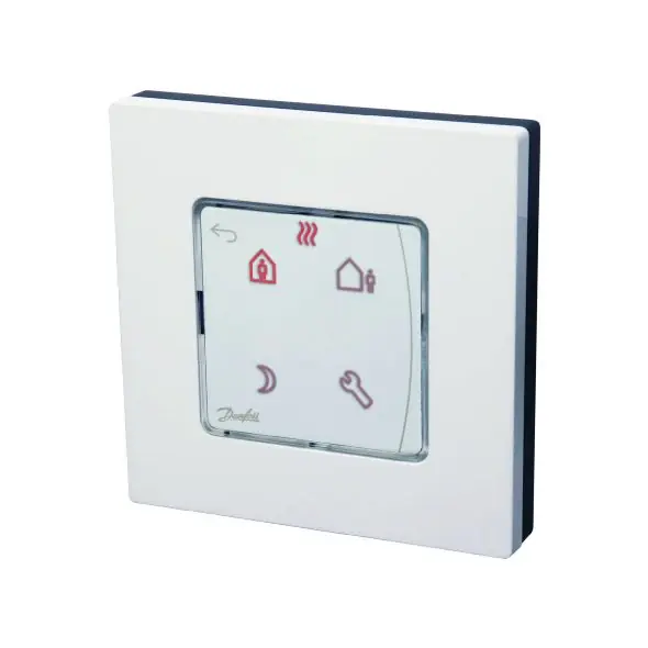 Thermostat d’ambiance filaire Danfoss Icon Programmable encastré pour plancher chauffant Expédition Rapide