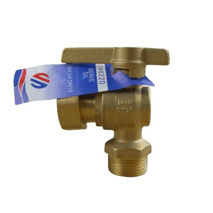 Robinet de compteur ACS équerre - PN 25 DN15 - Mâle 3/4" (20/27) Écrou libre 3/4" (20/27) - Arco Quantité Limitée