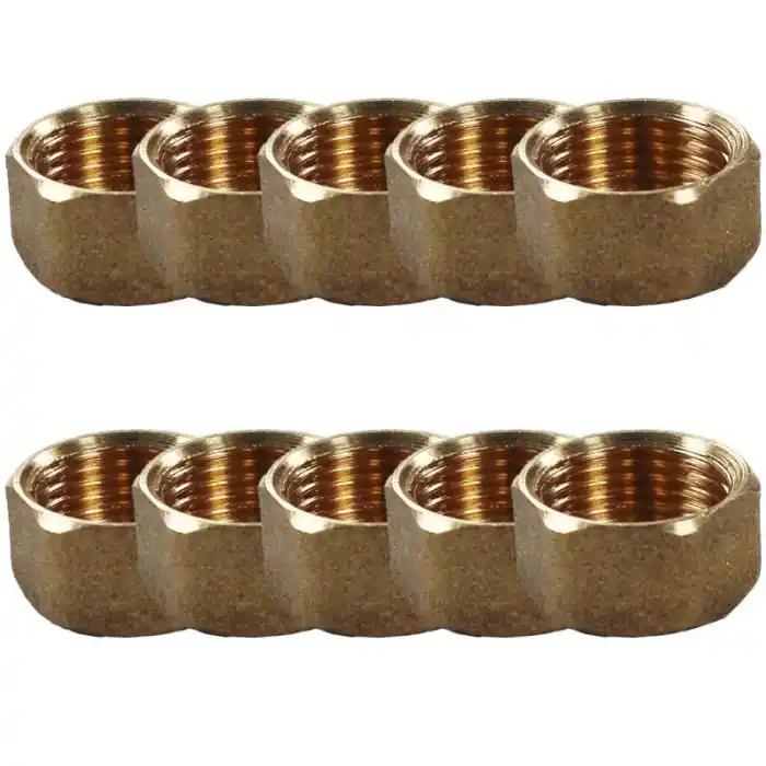 Marque Lot de 10 Bouchons Laiton Femelle 3/8" (12/17) - Arcanaute