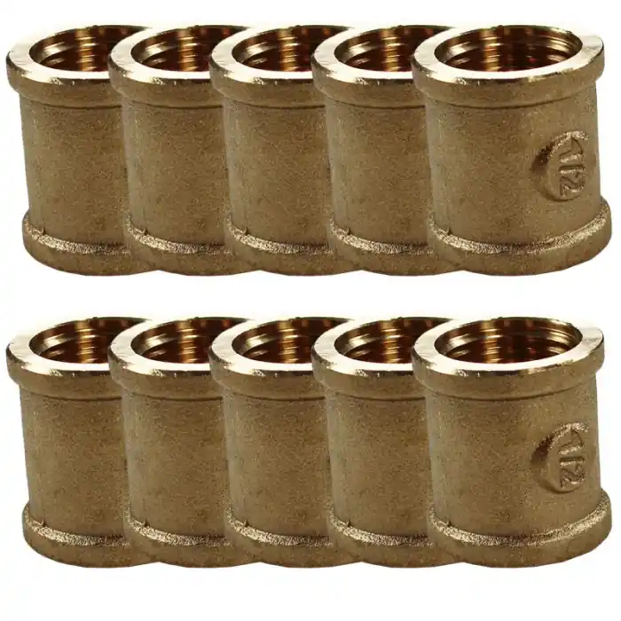 Meilleure Vente Lot de 10 Manchons Femelle Femelle "Série Forte" Égal 1/2" (15/21) - Arcanaute