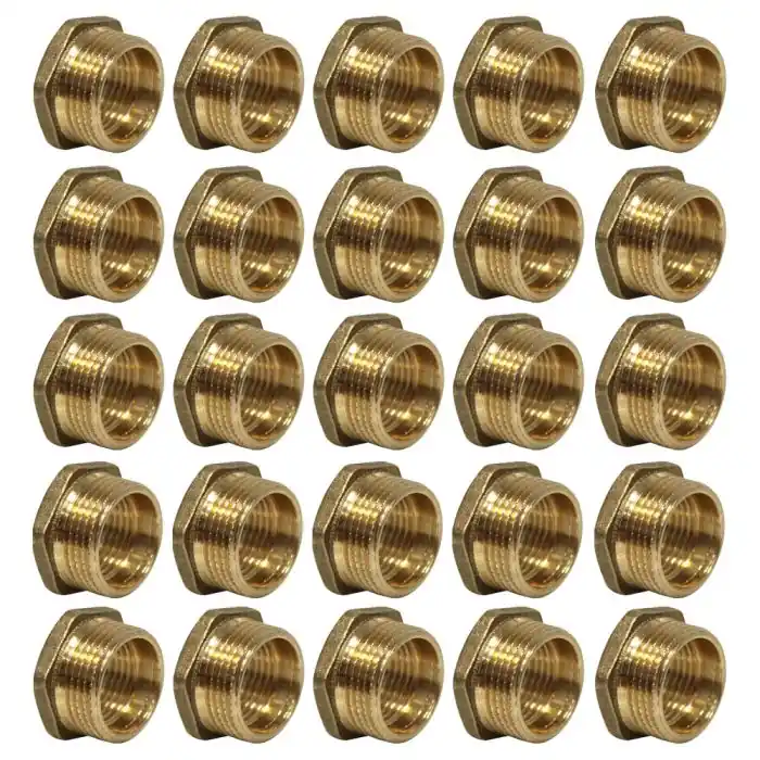 Lot de 25 Mamelons Laiton Réduit Mâle/Femelle 3/4"-1/2" (20/27-15/21) - Arcanaute Meilleure Vente