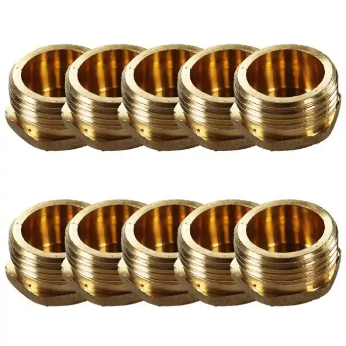 Lot de 10 Bouchons Laiton Mâle 3/4" (20/27) - Arcanaute Satisfait Ou Remboursé