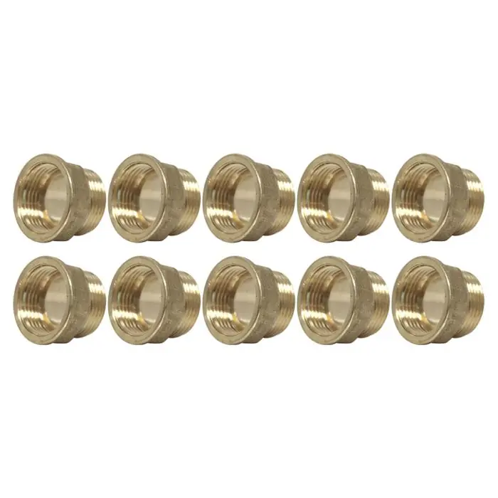 Prix Bas Lot de 10 Mamelons Laiton Egal Mâle/Femelle 3/4" (20/27) - Arcanaute