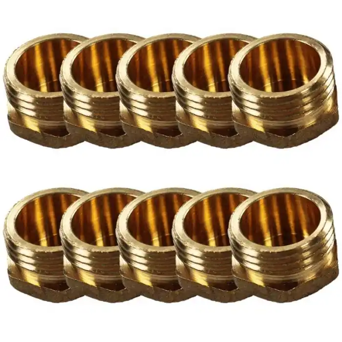 Promotion Lot de 10 Bouchons Laiton Mâle 1/2" (15/21) - Arcanaute