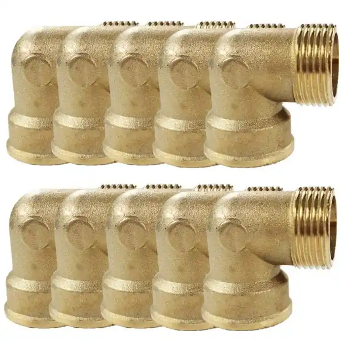Lot de 10 Coudes Laiton Mâle/Femelle 1" (26/34) - Arcanaute Livraison Express