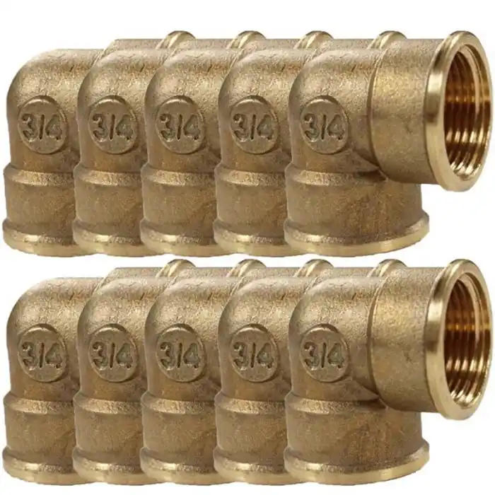 Jusqu'à Épuisement Des Stocks Lot de 10 Coudes Laiton Femelle 3/4" (20/27) - Arcanaute