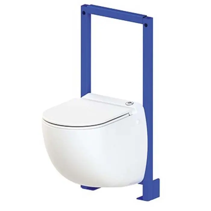 Cuvette avec broyeur et bâti support SANICOMPACT COMFORT+ avec habillage Anthracite - SFA Nouvel Arrivage