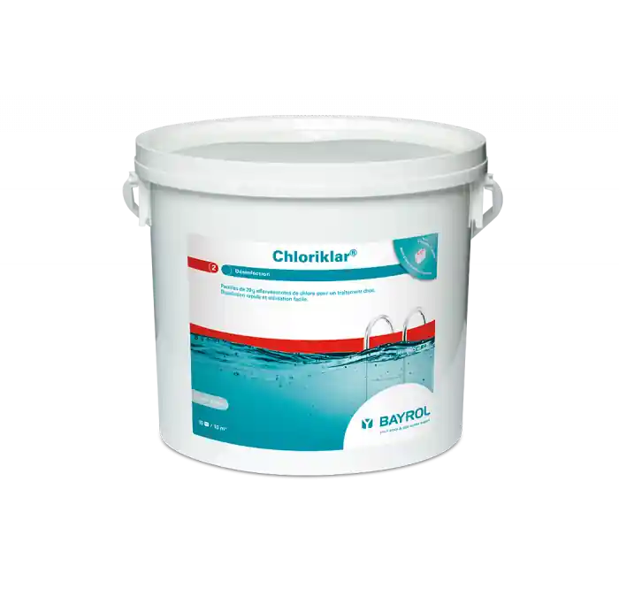 Petit Prix Boîte de 5kg de pastilles Chloriklar pour traitement chlore choc piscine – Bayrol