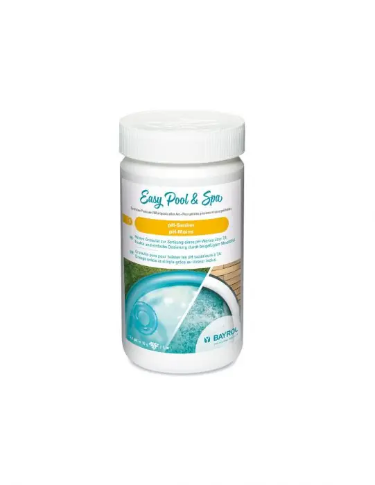 Boîte de granulés 1,5kg PH moins spécial piscine hors sol et spa gonflable - Bayrol Livraison Express