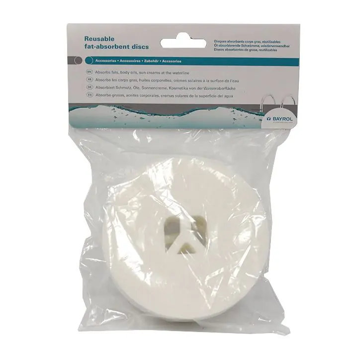Nouvel Arrivage Lot de 2 disques absorbants corps gras réutilisables pour piscine
