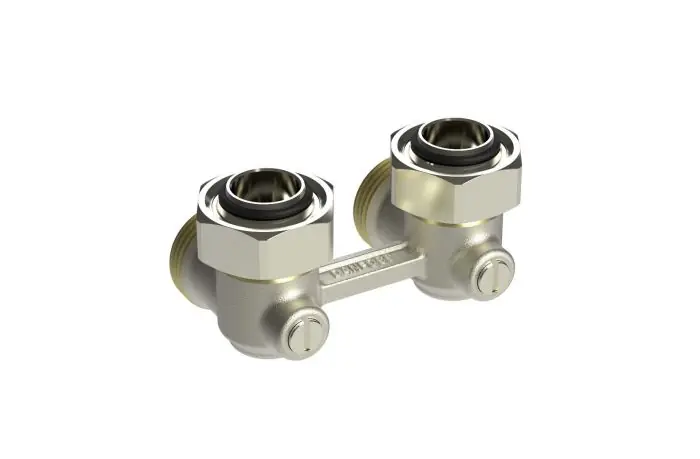 Achat Immédiat Répartiteur bitube RLV-KB mural équerre pour radiateur Femelle 3/4‘ (20/27)‘ – raccordement tuyauterie Mâle 3/4‘‘ (20/27) – Danfoss