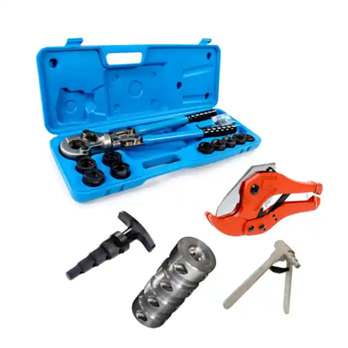 Coffret Pince à sertir PER & Multicouche avec mors H & TH + Coupe-tube + Calibreur ébavureur et Pince Emboiture PER + Redresseur - Arcanaute Acheter En Ligne