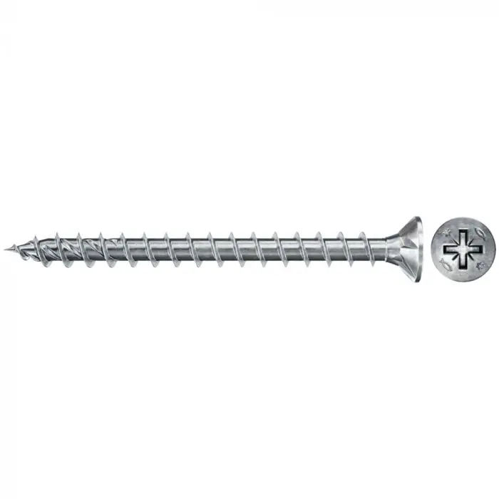 200 Vis Power-Fast FPF-II-CZF Ø4 x 16 mm, tête fraisée PZ, filetage total - Fischer Seulement Aujourd'hui