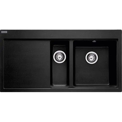 Évier de cuisine Mythos Fragranit - égouttoir à gauche - 1000x515x205 mm - Onyx - Sous-meuble 60 cm - Franke Achat Immédiat