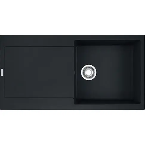 Pas Cher Évier de cuisine Maris Fragranit+ MRG611-97 – 970 x500 x 205 mm – Noir mat – Sous-meuble 60 cm – Franke