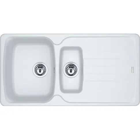 Évier de cuisine Antea Fragranit+ AZG651 - 970 x 500 x 210 mm - Blanc artic - Sous-meuble 60 cm - Franke Jusqu'à Épuisement Des Stocks