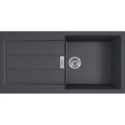 Pas Cher Évier de cuisine Sirius 2 Tectonite S2D611-100 – Sous-meuble 60 cm – 1000 x 500 x 200 mm – Carbone – Franke